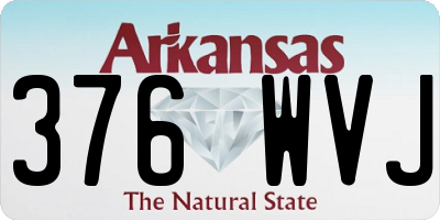 AR license plate 376WVJ