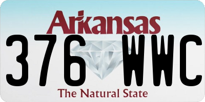 AR license plate 376WWC