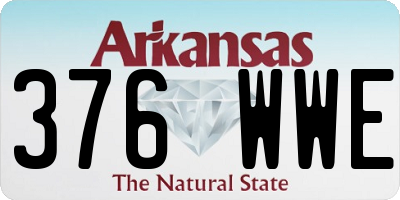 AR license plate 376WWE
