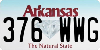 AR license plate 376WWG