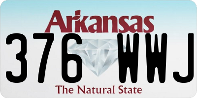 AR license plate 376WWJ