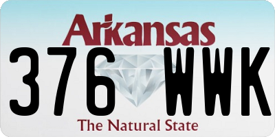 AR license plate 376WWK