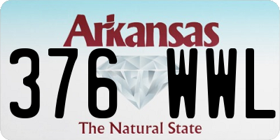 AR license plate 376WWL