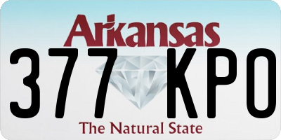 AR license plate 377KPO