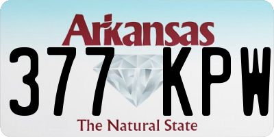 AR license plate 377KPW