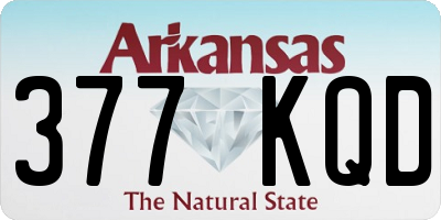 AR license plate 377KQD
