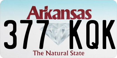 AR license plate 377KQK