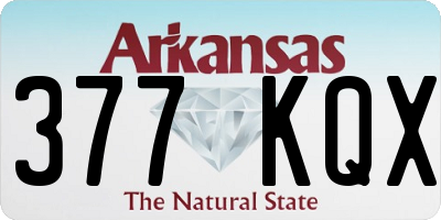 AR license plate 377KQX