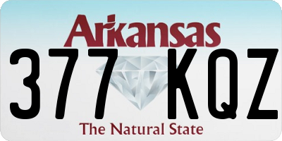 AR license plate 377KQZ