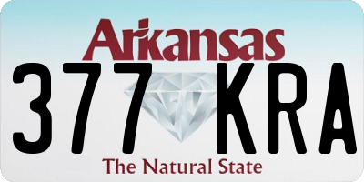 AR license plate 377KRA