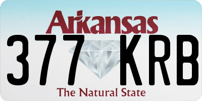 AR license plate 377KRB