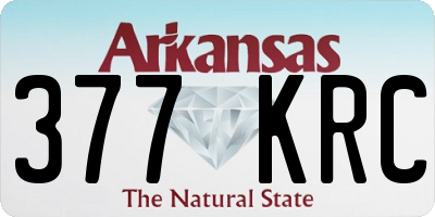 AR license plate 377KRC