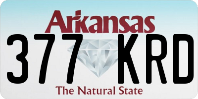 AR license plate 377KRD