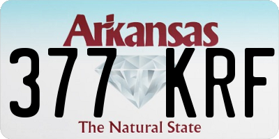 AR license plate 377KRF