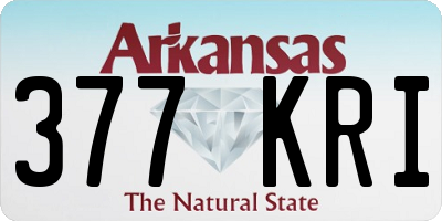 AR license plate 377KRI