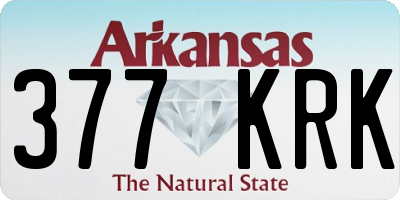 AR license plate 377KRK