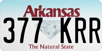 AR license plate 377KRR