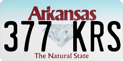 AR license plate 377KRS