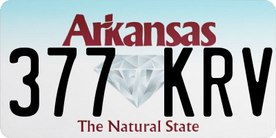 AR license plate 377KRV