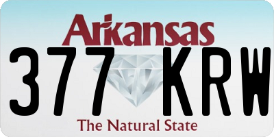 AR license plate 377KRW