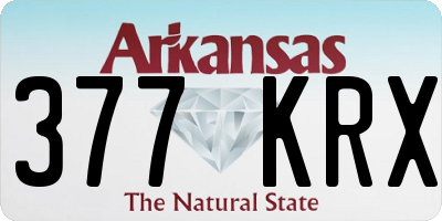 AR license plate 377KRX