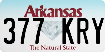AR license plate 377KRY