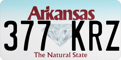 AR license plate 377KRZ