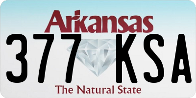 AR license plate 377KSA