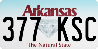 AR license plate 377KSC