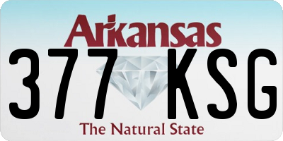 AR license plate 377KSG