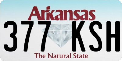 AR license plate 377KSH