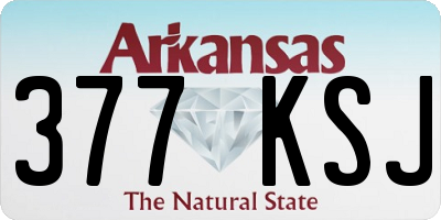 AR license plate 377KSJ