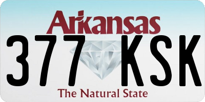 AR license plate 377KSK