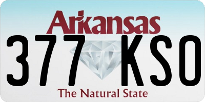 AR license plate 377KSO