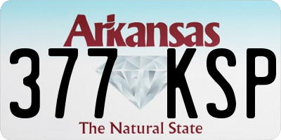 AR license plate 377KSP