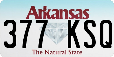 AR license plate 377KSQ