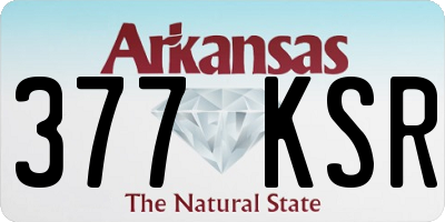 AR license plate 377KSR