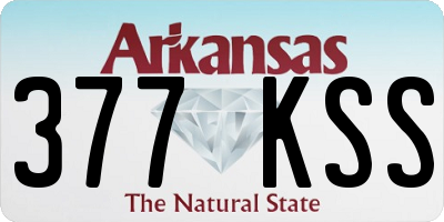 AR license plate 377KSS
