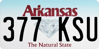 AR license plate 377KSU