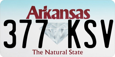 AR license plate 377KSV