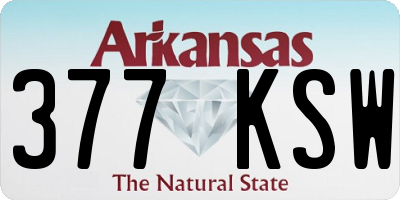 AR license plate 377KSW