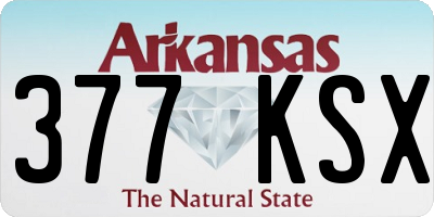 AR license plate 377KSX