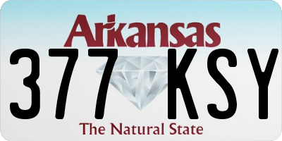 AR license plate 377KSY