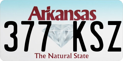 AR license plate 377KSZ