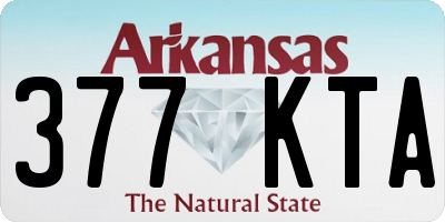 AR license plate 377KTA