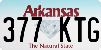 AR license plate 377KTG