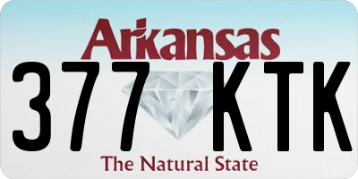 AR license plate 377KTK