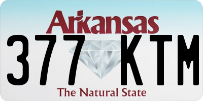 AR license plate 377KTM