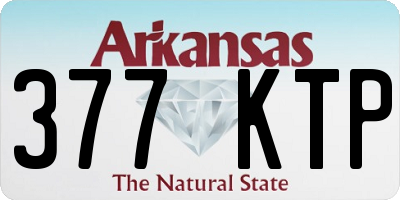 AR license plate 377KTP