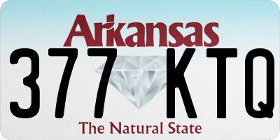 AR license plate 377KTQ